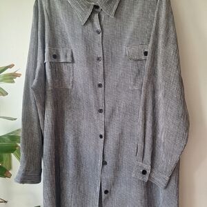 Plus size small check ladies tunic, 32W